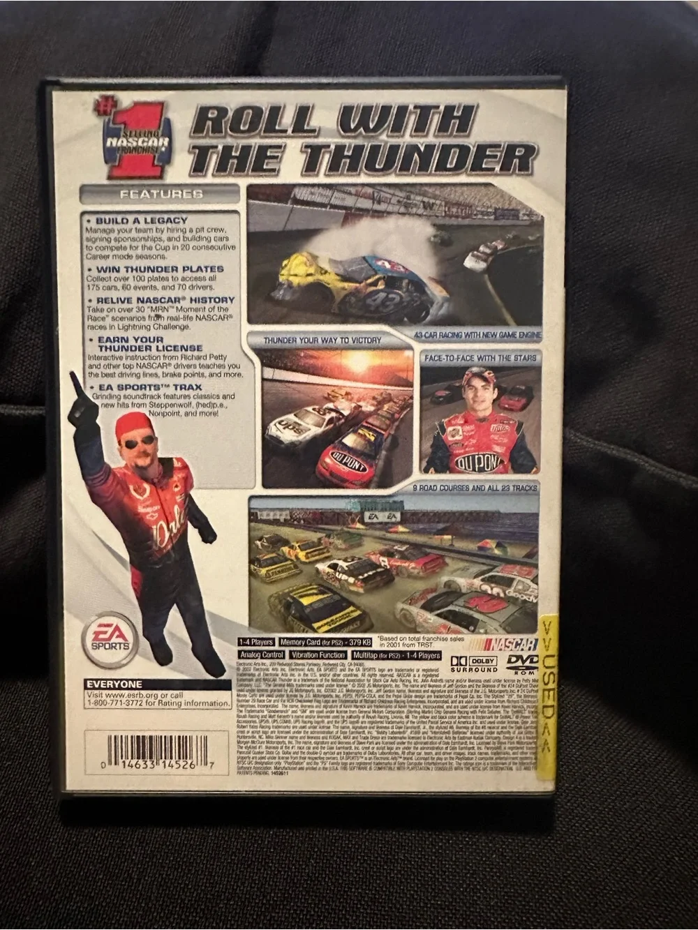 EA Sports NASCAR Thunder 2003 PlayStation 2 Game - Red Cover